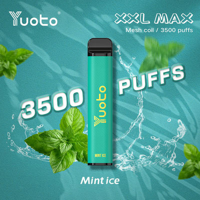 baru Yuoto XXL MAX 3500 Puffs Disposable Vape mint coil rasa es mint