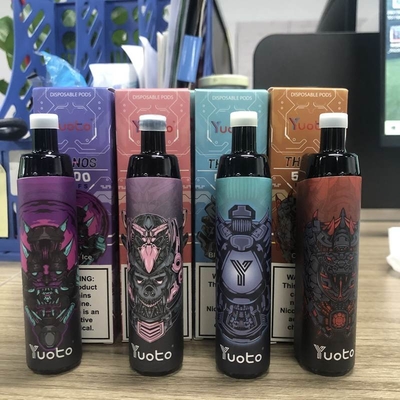 EGO 5000 Puffs Sekali Pakai Vape, Perangkat Pod Vaporiser Puff Bar Plus Stainless Steel