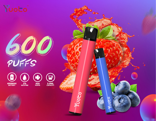Pod Vape Tpd 5 Warna yang Dapat Diganti, Perangkat Mod Cartridge Live 600 Puffs