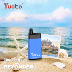 70g Yuoto Beyonder 7000 Puff Perangkat Vape Sekali Pakai Ketahanan Udara yang Dapat Disesuaikan
