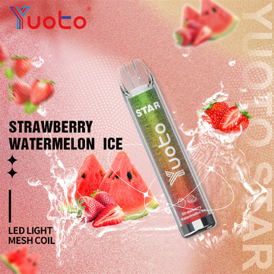 1.2ohm Sekali Pakai 3000 Puff Yuoto Vape Star Dengan 16 Warna