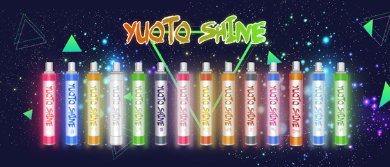Yuoto Vape Populer Dengan Kualitas Tinggi 5% Garam Nikotin Sekali Pakai Vape Asli Yuoto 1500 Puffs Vape Ecigs