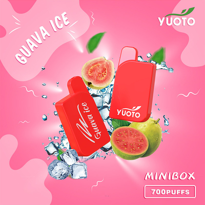 Yuoto Mini Box 700 Puffs Vape Sekali Pakai Baterai 15 Rasa 450mAh 2.3ml