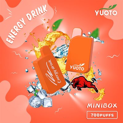 Yuoto Mini Box 700 Puffs Vape Sekali Pakai Baterai 15 Rasa 450mAh 2.3ml