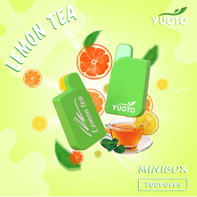 Yuoto Mini Box 700 Puff 15 Flavours Kapasitas Jus 2,3 ML Anda Layak Mendapatkannya Mint Ice Maskking Merk Mongo Ice