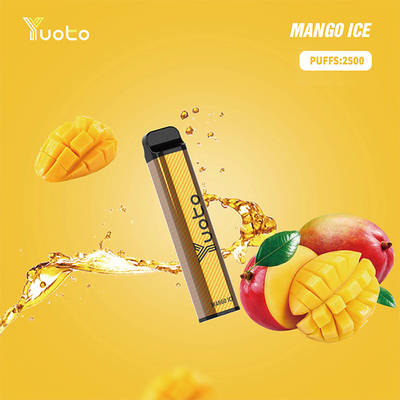 Vape Sekali Pakai 2500 Puff yang Diisi Dibuat Dengan Garam Nikotin