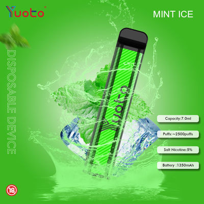 Baterai 7ML 1200mAh 2500 Puff Vape Sekali Pakai Yuoto 23 Rasa Es Semangka