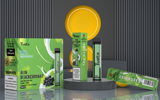 Rasa Asli Yuoto XXL 2500 Puff, Rokok E Sekali Pakai 2% Nikotin Wholsale Pabrik