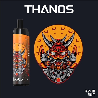 Kualitas Tinggi Yuoto Thanos 5000 Puff Sekali Pakai Vape Rokok Elektrik Vape Pena Mesh Coil Isi Ulang 650 MAh 14 Ml Nikotin 5%