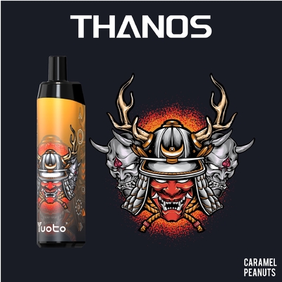 Yuoto Thanos 5000puff Vape Sekali Pakai Rokok Elektrik Vape Pena Mesh Coil Isi Ulang 650mAh 14ml Nikotin 5% /2%