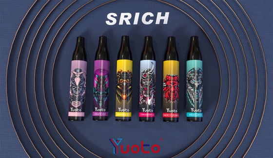 Asli Yuoto 2000 Puff Vape Jala Sekali Pakai Coil 6 Ml E Juice Baterai 850 MAh Rokok Elektrik Vape Pen