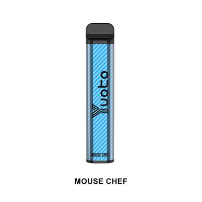 Yuoto Top Jual Rokok E Sekali Pakai XXL 2500 Puffs Shisha Pen Mouse Chef 50mg Nikotin
