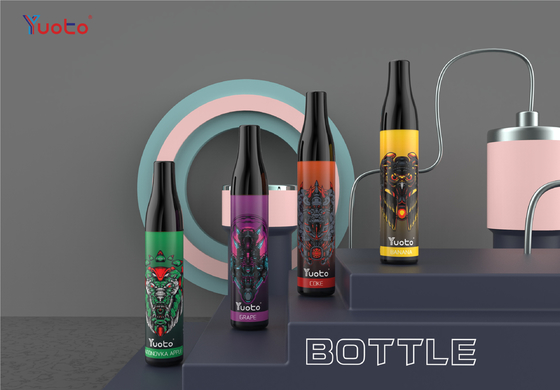 TPD 14 Flavours Yuoto Bottle 600 Puff Perangkat Vape Sekali Pakai 2ml E Liquid 4000mAh Dengan Mesh Coil