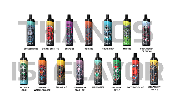 Harga Pabrik Disposable Pod 14ml E-Liquid 650mAh Battery Yuoto Thanos 5000 Puffs Mesh Coil untuk Asap Lebih Besar