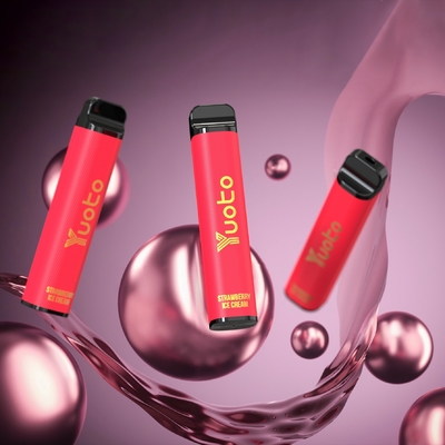 rasa anggur Yuoto xxl Max 3500 Puff Disposable Vape rokok elektronik Mesh Coils Permukaan Kulit 9ml