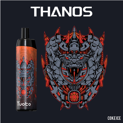 Yuoto Thanos 5000 Puffs Disposable Vape Pen Hookah dengan 14ml E-Liquid 650mAh Battery Mesh Coil
