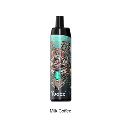 Yuoto Thanos Disposable 5000 Puffs Vape Pod Milk Coffee dengan Baterai 14ml E-Liquid 650mAh Mesh Coil Pengiriman Cepat India