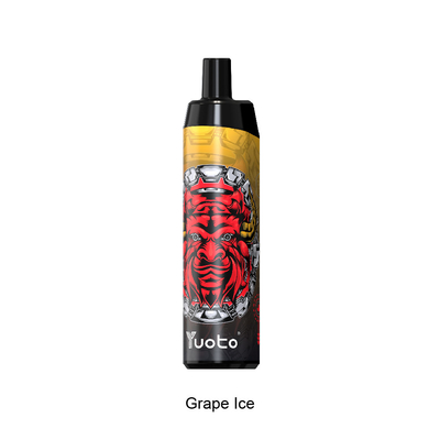 2022 Baru Kedatangan Disposable Vape Electronic Cigarette14ml E-Liquid 650mAh Grape Ice untuk Distributor Puff