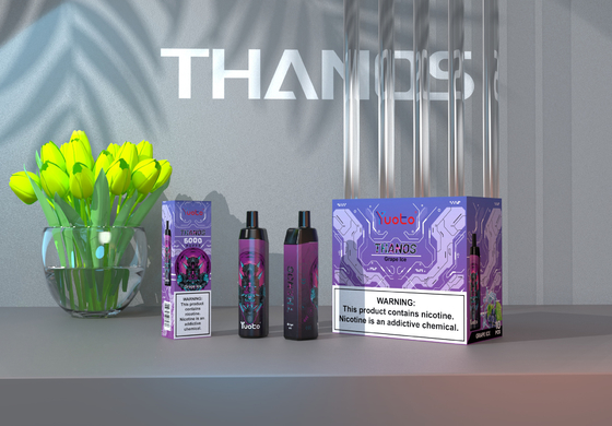 Stroberi Semangka Es 5000 Puff Sekali Pakai Vape Pod Yuoto Thanos Mesh Coil 14ml Ejuice 650mAh Baterai dari China