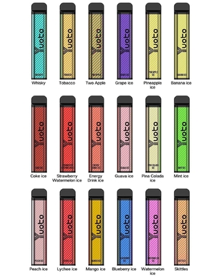 XXL 2500 puff Disposable Vape Vaporizer 1200mAh Baterai 7.0ml Ejuice 0% 2% 5% Nikotin dari Pabrik Asli Yuoto