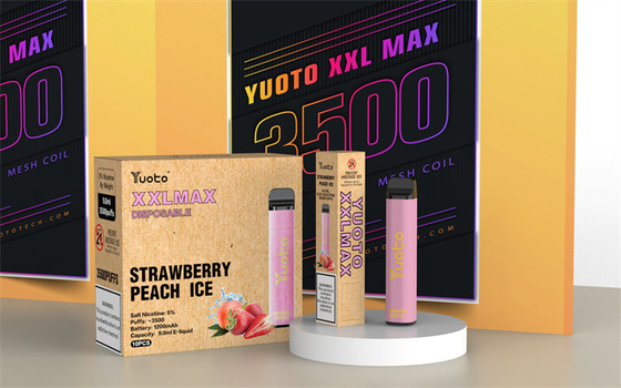 desain baru Yuoto xxl max 3500 puff sekali pakai vape kit mix flavros harga grosir