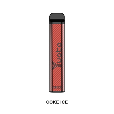 Tongkat rokok elektronik Yuoto xXL 2500 Puff Disposable Vape Coke Ice 7ml penampilan bergaya