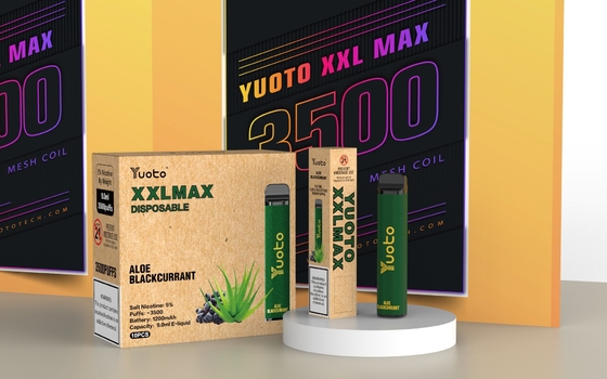 Yuoto Disposable Vape 3500 Puff Strawberry Raspberry XXL Max Puff Plus untuk UEA