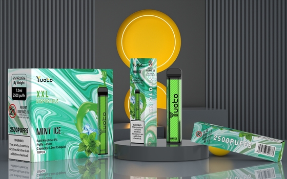 Pctg 2500 Puffs Disposable Pod, Yuoto XXL Disposable Vape Pen Tanpa Tampilan
