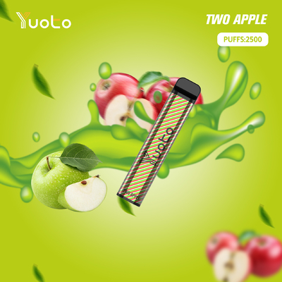 Semangka Es Sekali Pakai Vape Yuoto XXL 2500 Puffs E Rokok dengan Baterai 7ml E-Liquid 1200mAh