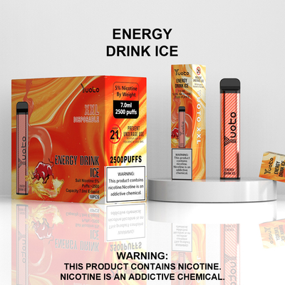 China Factory Wholesale Disposable Vape Pen dengan Baterai 7ml E-Liquid 1200mAh Strawberry Kiwi Ice
