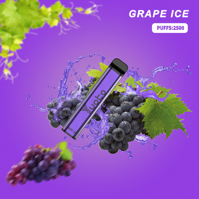 Blueberry ice Disposable Vape Yuoto XXL 2500 Puffs E Rokok dengan Baterai 7ml E-Liquid 1200mAh