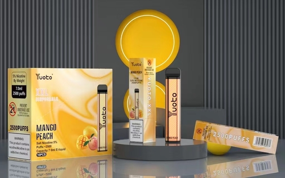 Disposable Vape Pod 2500 Puff Rasa Pisang Yuoto XXL 7.0ml Ejuice 1200mAh Baterai Bulking China Factory