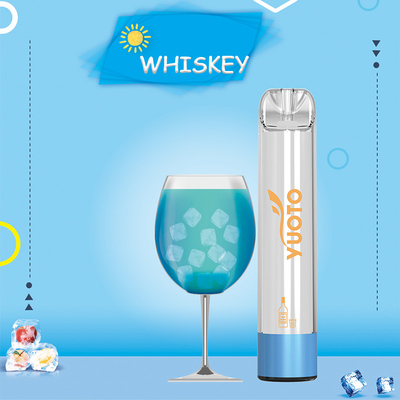 YUOTO shine pro 2000puffs vape sekali pakai dipimpin Cahaya berwarna-warni jus 5.0ml dan 850mAh
