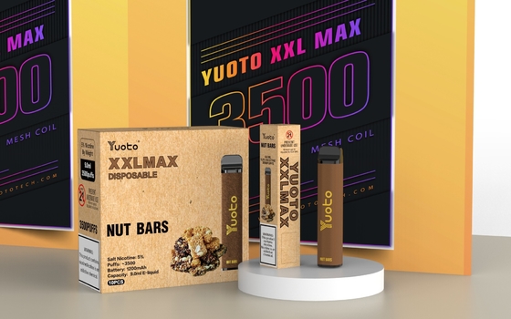 Perangkat Penguap Rokok Yuoto E Asli XXL MAX 3500 Kit Puff Karamel kacang