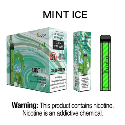 Pabrik Grosir Langsung Yuoto XXL 5% Nikotin 2500 Puff Pina Coloda Ice Flavour DisposableElectronic Rokok Vape