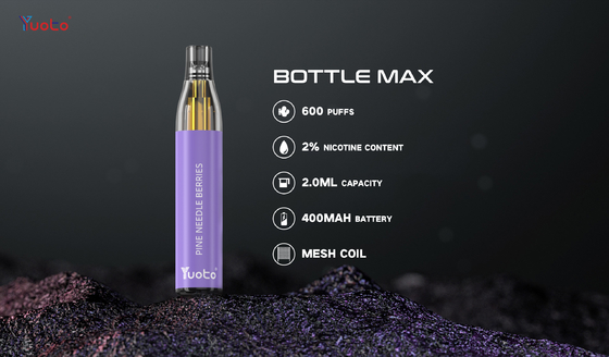 Sertifikasi Tpd Yuoto Bottle Max 600 Puffs Disposable Vaporizer