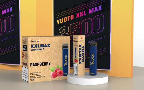 Vape sekali pakai Yuoto XXL Max 3500puff 1200mAh Baterai 9.0ml E Juice Mesh Coil pena vape