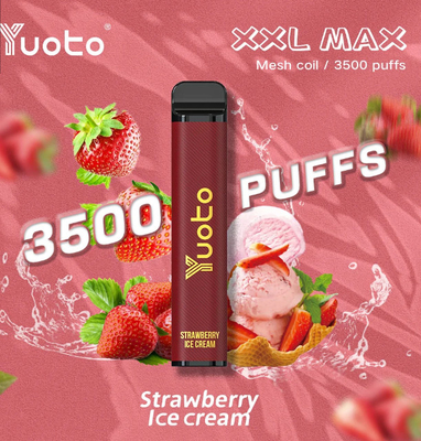16 Rasa Yuoto XXL Max 3500 Puff Sekali Pakai Vape 9.0ml E Juice 1200mAh