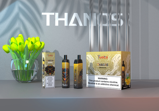 5% Nikotin Yuoto Thanos 5000 Puffs Pen Hookah 14ML 650mAh Mesh Coil Dengan Tipe C