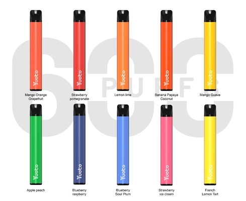 TPD Yuoto Plus 600puffs, Blueberry Ice 2ml 2% nikotin Perangkat Pena Vape pabrik harga grosir rasa buah