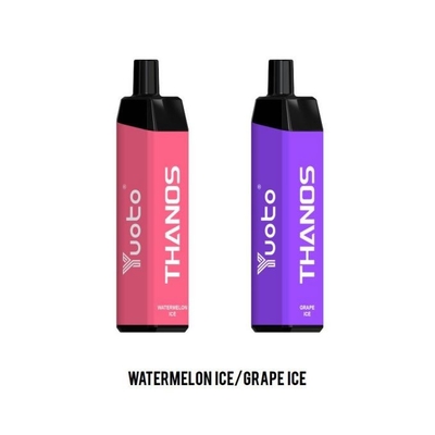 Yuoto thanos sekali pakai e jus Vape 5000 Puffs msds sekali pakai vaporizer Grape ice
