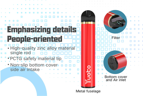100% Asli 1500 Puff Yuoto Rokok Elektronik 900mAh 5ml Sekali Pakai Pre-Filledfactory Wholesale E Cig Vaporizer 2