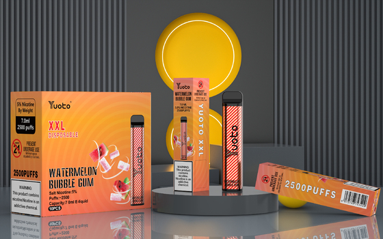 Pctg 2500 Puffs Disposable Pod, Yuoto XXL Disposable Vape Pen Tanpa Tampilan