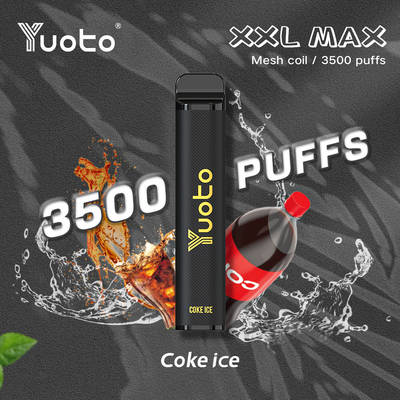 ODM Sekali Pakai Vapes CE ROHS Yuoto XXL Max 3500 Puff Sistem Vaping Pod 18 Rasa Campuran Dubai Beli