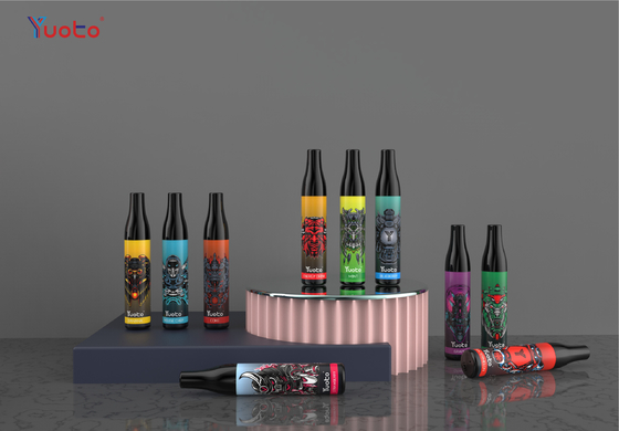 600 Puffs Vape Bottle 2% Nic 2ml 400mAh Mesh Coil Vape Disposable Fruit Flavour Ecigarette