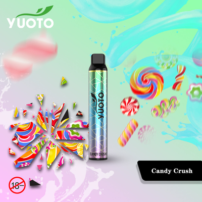 OEM ODM Yuoto Luscious 3000 Puffs Silent Disposable Vape 8.0ML 5% Salt Nic E-Liquid Pesanan Massal