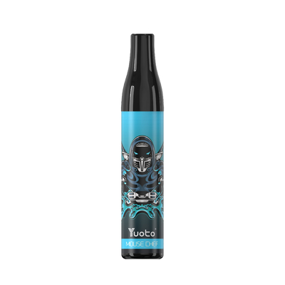 YUOTO Bottle 600 Puffs Pod Vape Sekali Pakai Blueberry 2ml 20mg 400mAh Baterai TPD UK