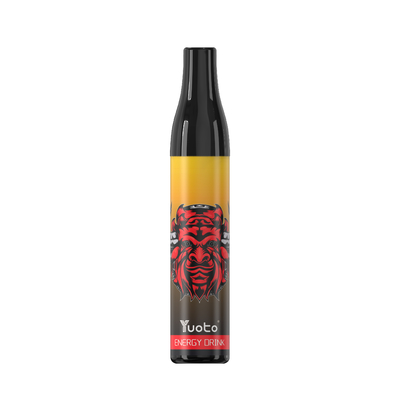 Mesh Coil Yuoto Vape Botol Minuman Energi 600 Puff 2ml Sekali Pakai E Cig Massal 20mg 400mAh