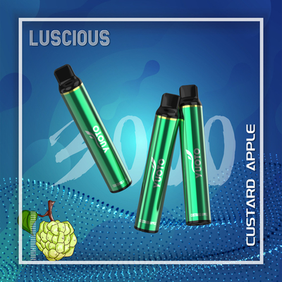 SS304 3000 Puff Sekali Pakai Vape Luscious Puff Pen E rokok Perangkat Pod E Juice