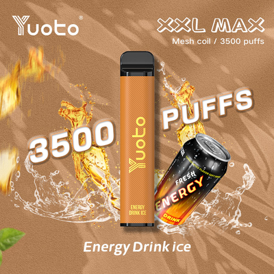 Pena Vape Sekali Pakai Yuoto Baru, Rokok Elektronik 9ml 3500 Puff